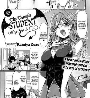 totsuzen daga tenkousei wa kamo shirenai this is sudden but the transfer student may be a cover