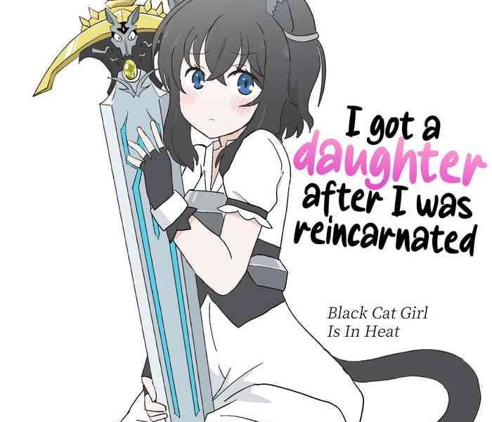 tensei shitara musume ga dekimashita black cat girl is in heat i got a daughter after i was reincarnated cover